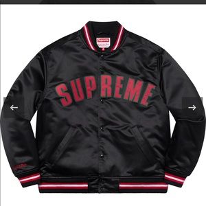 Supreme X Mitchell & Ness Satin Jacket